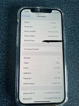 Iphone 12 PRO 128GB - presknutý dispej - 3