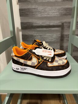 Tenisky v štýle Louis Vuitton x Nike Air – top stav - 3