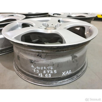 Hliníkové disky 4x108 R17 7J ET25 - 3