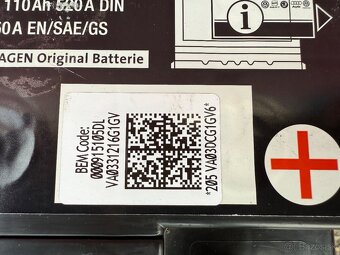 Autobaterie 12V 105 Ah 950A, 110 Ah 520 A VARTA - 3