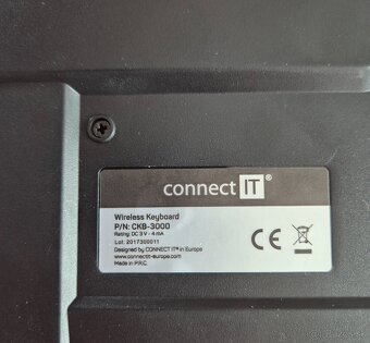 Predám bezdrôtovú klávesnicu connect IT - 3