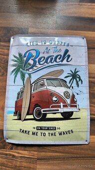 Predám ozdobné kovové tabule Mercedes a Volkswagen - 3