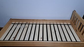 Predám masívnu bukovú posteľ 200x90 - 3