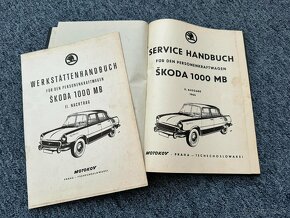 Predam 3 knizky Skoda 1000MB service handbuch - 3