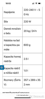Výrobník ľadu Klarstein - 3