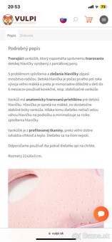 Korekcny vankusik pre zlezanu hlavicku - 3