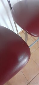 Barové chrómove stoličky 2ks - 3