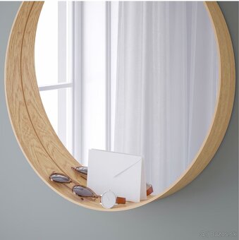 Zrkadlo, dubová dyha, 80 cm - IKEA - 3