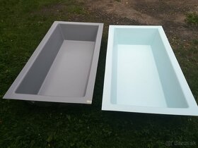 Obdélníková sklolaminátová nádoba 100x200 cm - 3