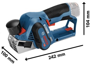 Bosch Akumulátorový hoblík GHO 12V-20 + nože + vrecko - 3