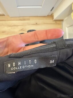 Predám čierne spoločenské šaty 34 - 3