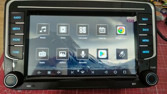 2DIN Autorádio CARPLAY Skoda VW USB+Navi - 3