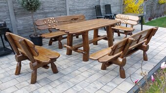 Záhradný nábytok. Masívny nábytok. Drevený nábytok. Dubový - 3