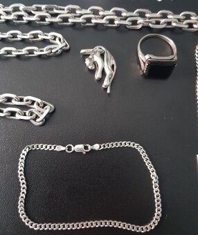 Strieborny mix sperkov - 3