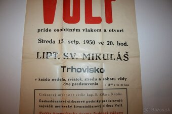 Reklamný  plágát  CIRKUS  VOLF - 3