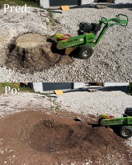 Frézovanie pňov, odstránenie pňov, fréza na pne - 3