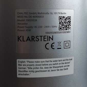 Klarstein AIRcooler - 3