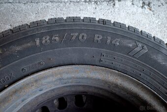 Predám 14" pneumatiky na diskoch na OPEL CORSA D - 3