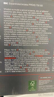 Excentrická brúska Parkside Performance PPEXS 750 B2 - 3