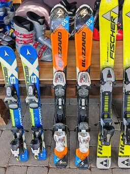 Detské lyže 70cm, 90cm, 100cm, lyžiarky, prilby - 3