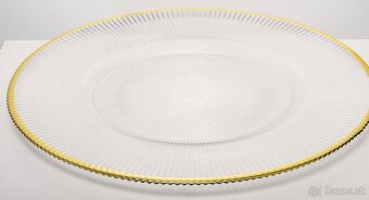 Sklenené klubové taniere – rôzne veľkosti a vzory - 3