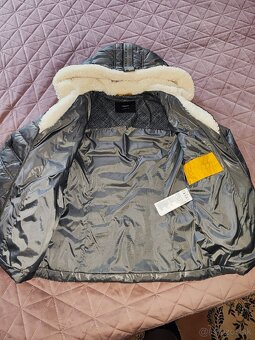 Teplá bundička sivá veľ.36 - 3