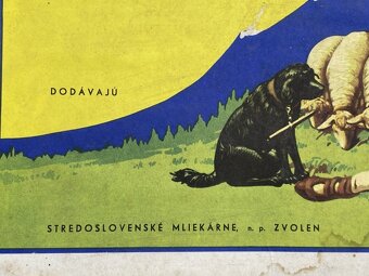 Reklamná papierová cedula Bryndza mliekárne Zvolen - 3
