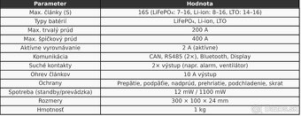 JK invertor BMS 200A + 2Aaktívny balancér - 16s lifepo4 - 3