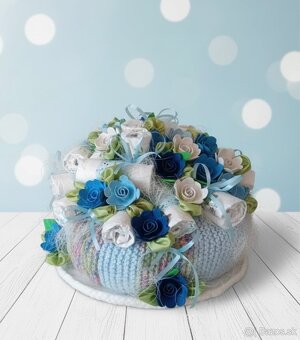 Plienková torta MODRÁ - 3