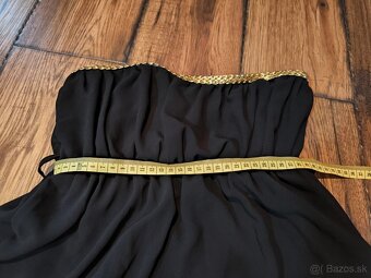 Čierne šaty s opaskom - 3