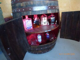 Drevený sud - stôl - 3