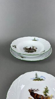Tanierová súprava, NOVÁ, poľovnícky porcelán - 3