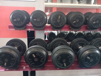 Jednoručne činky pogumovane - 3