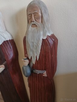 Drevorezba -2 postavy - V 85 cm - 3