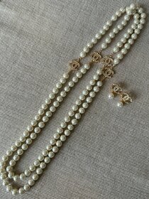 Perlový náhrdelník v štýle Chanel - 3