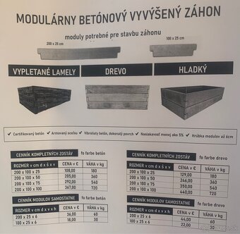 Betónový vyvesený Zahon - 3