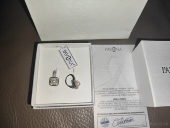 Náušnice N.Pavona s perlou - 3