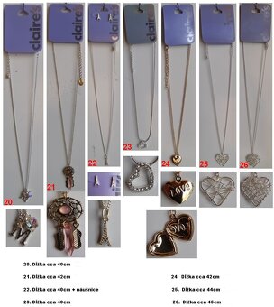 Nahrdelniky - bizuteria Claire's - 3