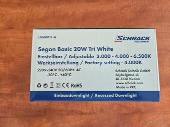Bodové svetlo Segon Basic 20W CCT 3K 4K 6K - 3