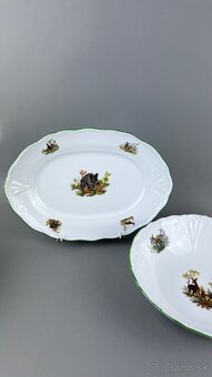 Obedová súprava, NOVÁ, poľovnícky porcelán - 3