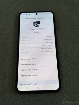 Predám Samsung Galaxy Z Flip 4 8GB Rám 128GB Black Minimálne - 3