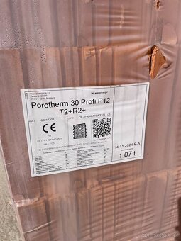 Predám tehly POROTHERM 30 Profi P12 - 3