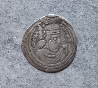 Strieborná minca perzská sásanovská 1/2 drachma - 3