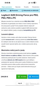 Logitech G29 volant + pedále - 3