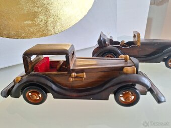 Predam modely starodavnych aut, drevo rucna praca - 3