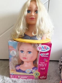 Česacia hlava Baby Born sister - 3