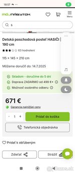 Poschodová posteľ hasiči - 3