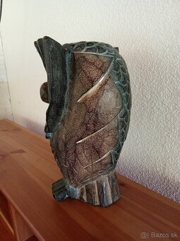 Drevorezba socha sovy. - 3
