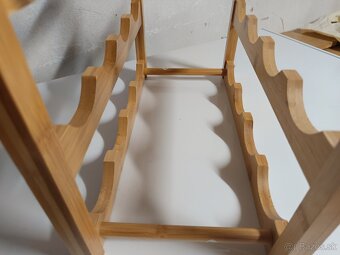 Drevený stojan na víno nový - 3