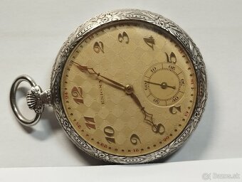 Starožitné pánské kapesní stříbrné hodinky značené ENIGMA - 3